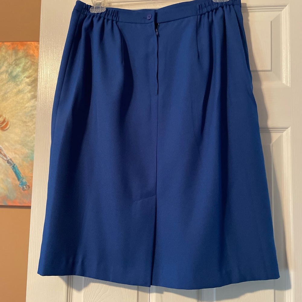 Beautiful, new cobalt blue knee length skirt